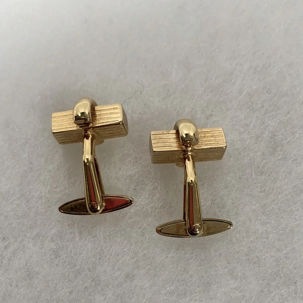 DIOR Elegant Gold-Tone Cufflinks